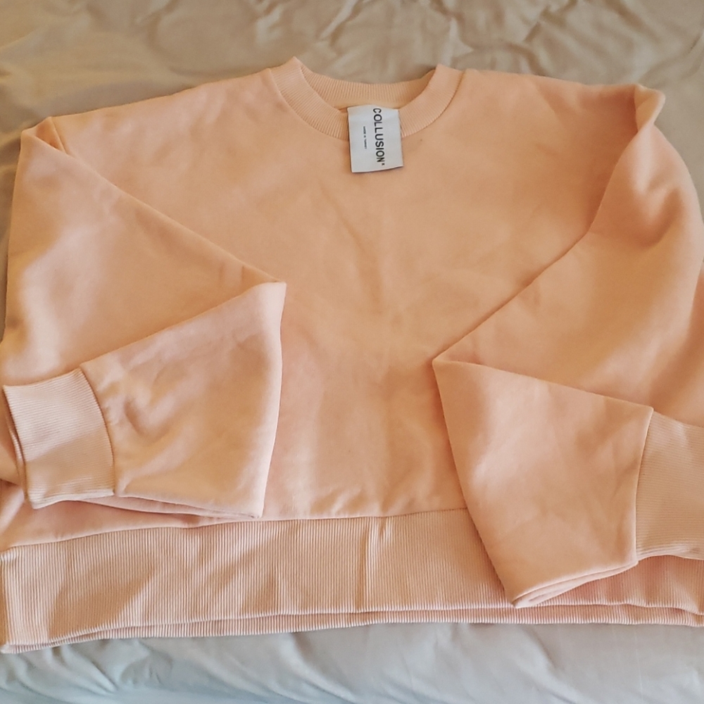 Collusion Mid Crop Sweatshirt like NEW